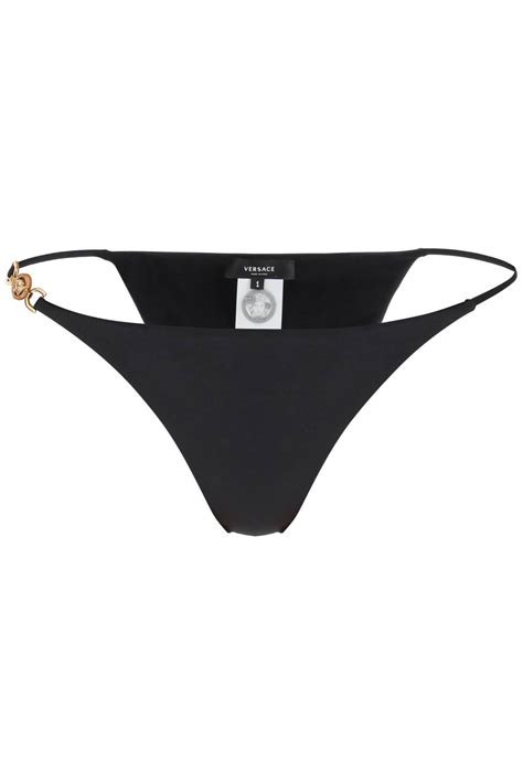 Versace Medusa Bikini Bottom Black Editorialist