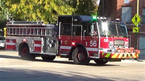 Chicago Fire Dept Engine 56 Responding Youtube