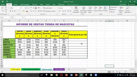 Ejercicio Excel B Sico Pm Youtube