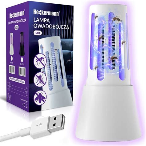 LAMPA UV NA KOMARY MUCHY OWADY OWADOBÓJCZA PUŁAPKA ELEKTRYCZNA MOCNA