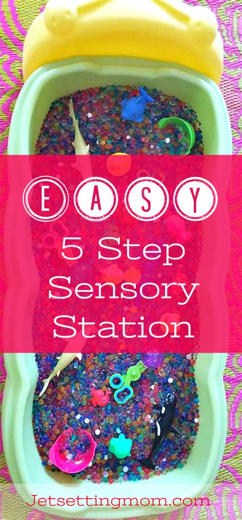 Explore Sensory Fun With This Easy 5 Step Sensory Station