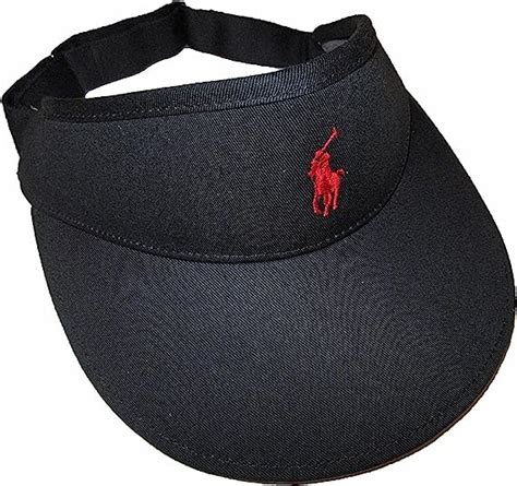 Ralph Lauren Polo Mens Sun Visor Hat (Black) at Amazon Men’s Clothing store