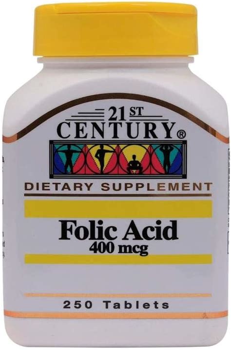 21st Century Folic Acid 400 Mcg 250 Tablets Buy Online At Best Price