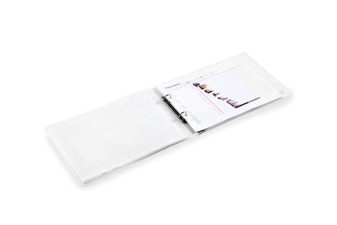 A4 Landscape 2 Ring Binder White Headlineview