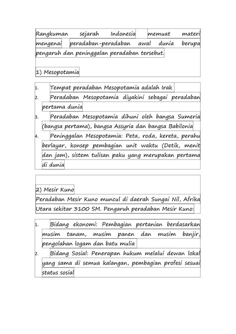 SOLUTION Rangkuman Sejarah8 Studypool