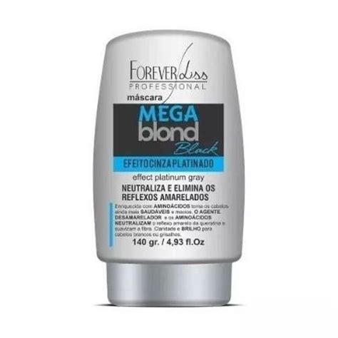 Mascara Ultra Matizadora Mega Blond Black Forever Liss 140g Matizador