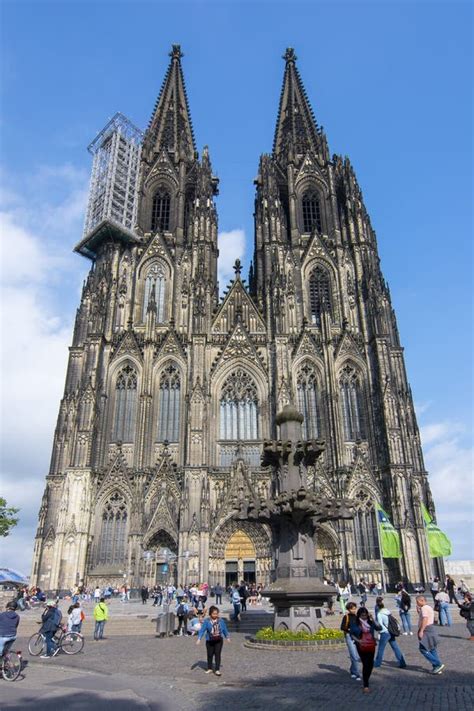 Fachada Da Catedral Da água De Colônia Alemanha Foto de Stock