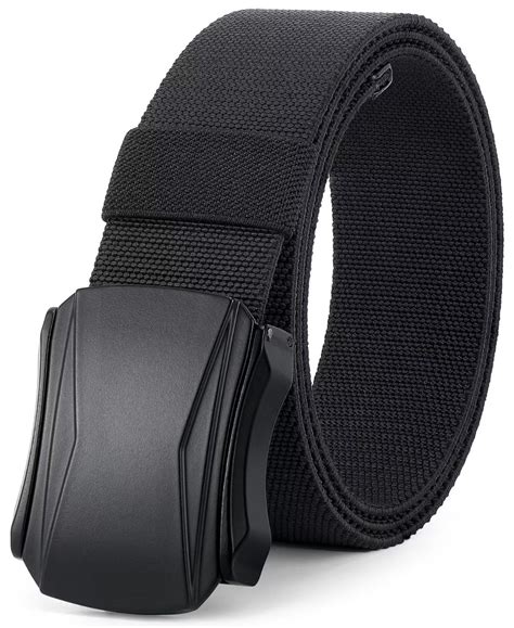 JASGOOD Stretch Belts For Men Elastic Web Men S Golf Belt Black