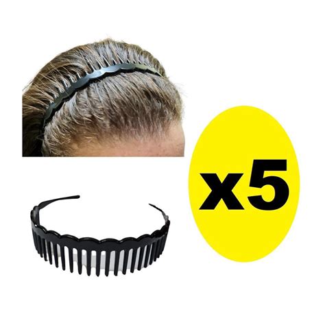 Tiaras Arco Pl Stico Para Cabelo Cm Preto No Shoptime