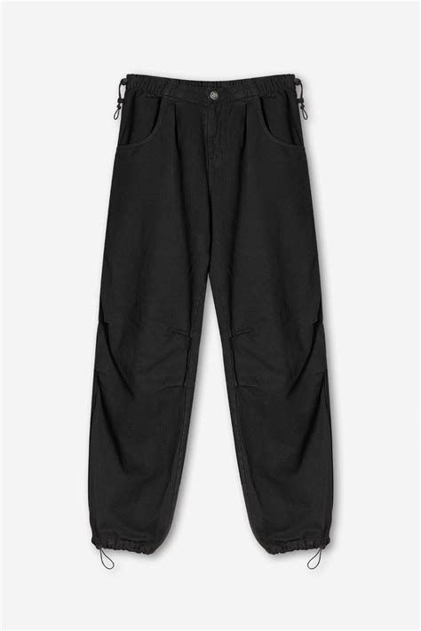 Black Parachute Trousers Mens Trousers Kaotiko Kaotiko Bcn