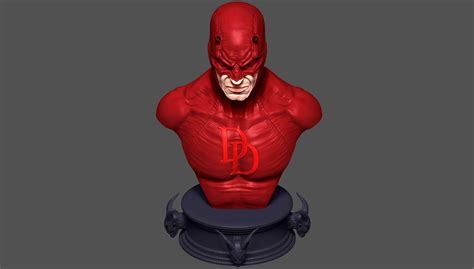 Modèle Dimpression 3d Du Buste De Daredevil Stl