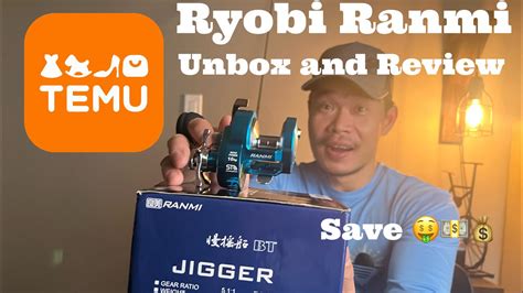 Temu Fishing Reel Ryobi Ranmi Slow Pitch Reel Unboxing And Honest