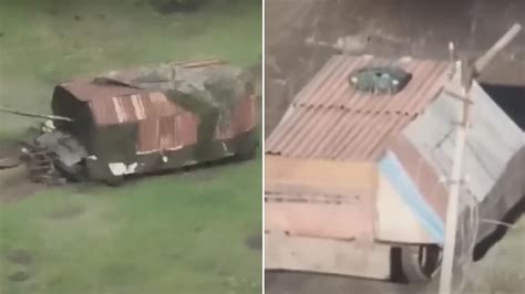 Tanque Tartaruga R Ssia Usa Gambiarra Para Fugir De Drones Ucranianos