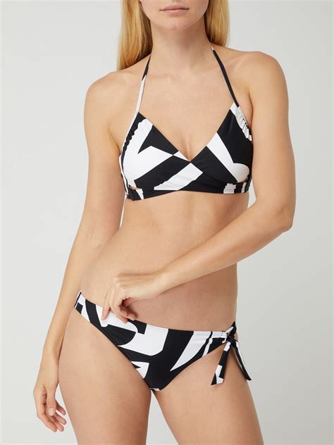 Esprit Bikini Oberteil Mit Wattierten Cups Und Cut Outs Wei Online