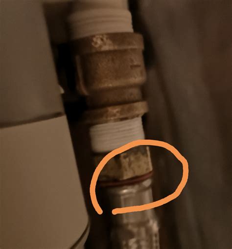 Leaking hose on new water softener. Using old hoses - Home Improvement