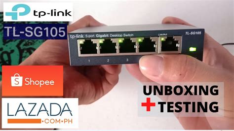 TP LINK TL SG105 DESKTOP SWITCH UNBOXING AND TESTING YouTube