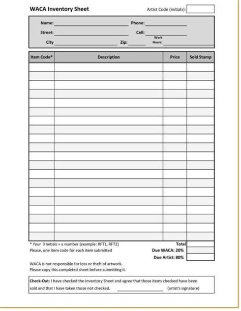 Stocktake Excel Spreadsheet With Regard To Printable Inventory