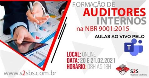 Formação De Auditores Internos Na Nbr Iso 90012015 Online Online Sympla