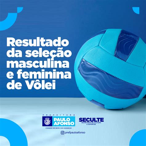 Seculte Divulga Resultado Da Sele O Masculina E Feminina Que Estar O