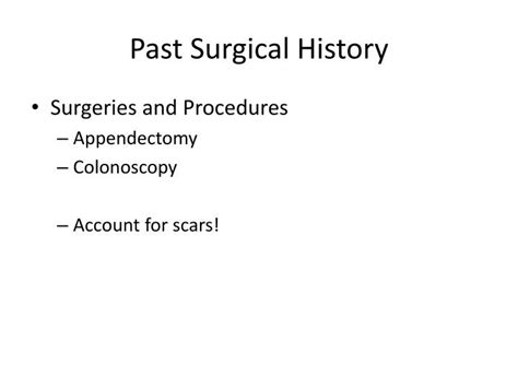 PPT - Medical History PowerPoint Presentation - ID:1860692