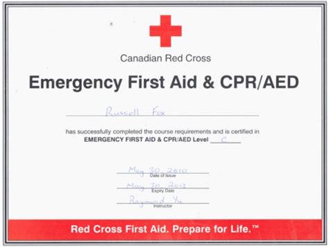 First Aid Certificate Renewal