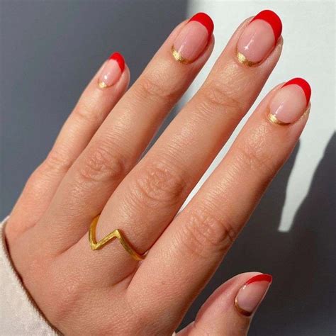 Red Tip Nail Designs