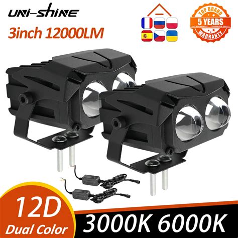 UNI SHINE 3 Car LED Work Light Bar Driving Lamp 3000K 6000K For Offroad