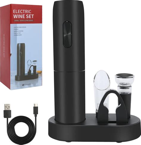 Electric Wine Opener Higfra Wine T Set With Wine