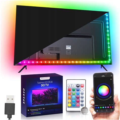 Ta Ma Led Usb Do Tv Rgb M Ledy Do Telewizora Pod Wietlenie Aplikacja