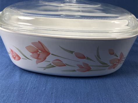 Vintage Corning Ware Wildflower 2 Quart Casserole Dish A 2 B With Pyrex Lid A9c Ebay