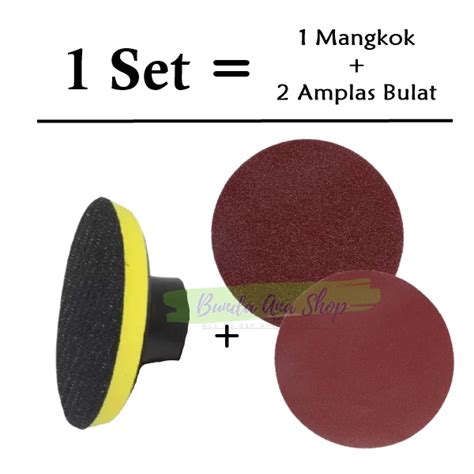 Jual Set Mangkok Amplas Amplas Bulat Tatakan Amplas Mesin