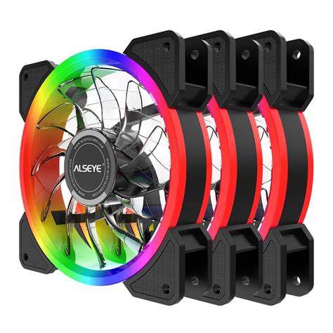 Kit Fan Unidades Alseye Halo Black Controladora Rgb