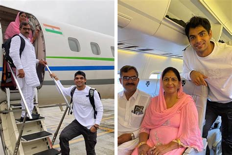 Neeraj Chopra takes his parents on their first flight, says ‘a small ...