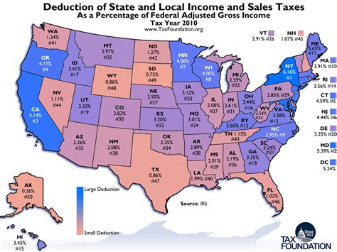 Monday Map State And Local Tax Deductions Tax Foundation