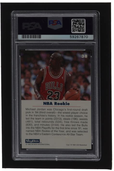 Michael Jordan 1992 SkyBox USA 38 PSA 9 Pristine Auction