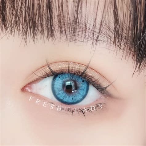 Fruit Juice Blue Colored Contact Lenses