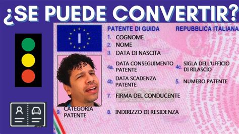 Manejar en ITALIA con mi licencia conversión Puedo convertir mi