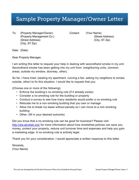 Property Management Letter Templates