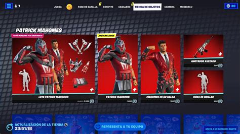 Fortnite Nuevas Skin De Patrick Mahomes NUEVA TIENDA De Fortnite 24 De