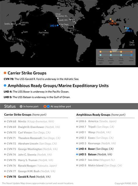 U.S. Naval Update Map: Sept. 28, 2023