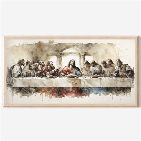 Jesus Last Supper Digital Download Last Supper Print Christ Etsy