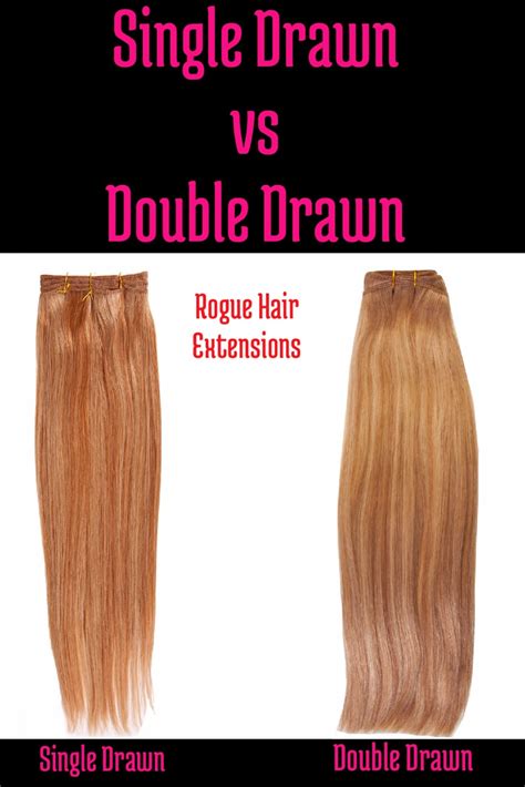 ROGUE Hair Extensions Single Drawn Vs Double Drawn