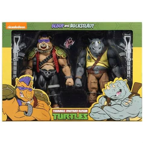 Neca – Teenage Mutant Ninja Turtles – (Cartoon Series) Bebop and Rocksteady 2 Pack ...