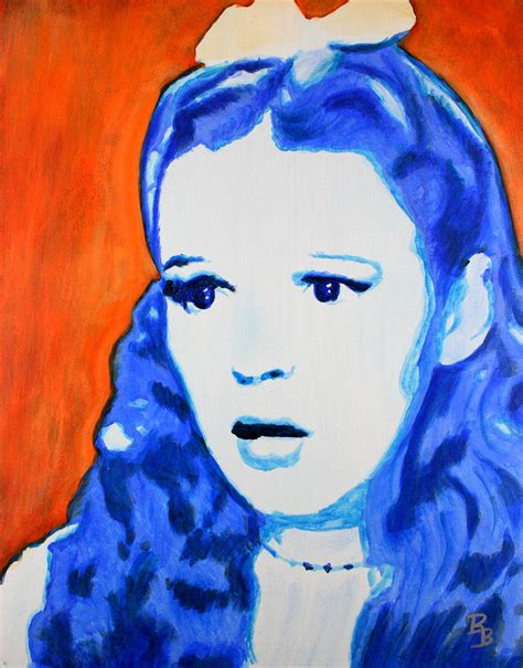 Judy Garland Dorothy Wizard Of Oz Painting By Bob Baker