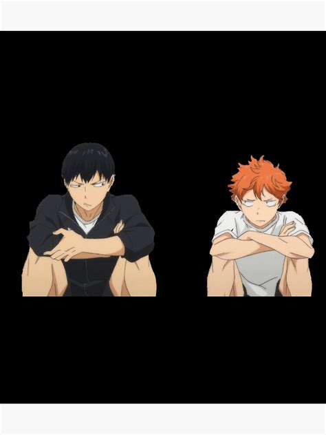 Hinata And Kageyama Grumpy Sticker Poster For Sale By Derekramo2