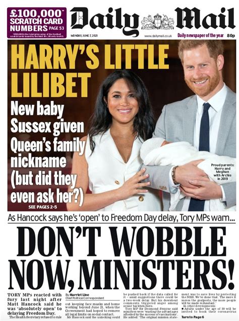 Daily Mail U K On Twitter Monday S Dailymailuk Mailfrontpages