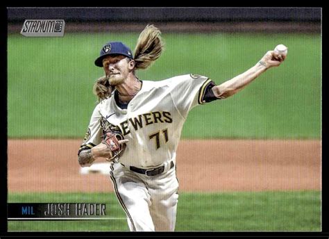 Stadium Club Josh Hader Milwaukee Brewers Ebay