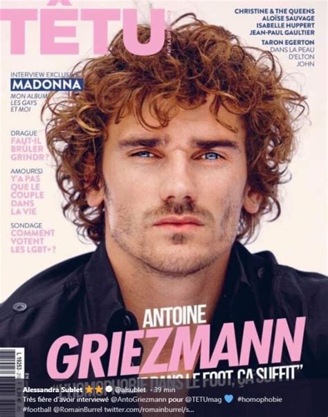 Photo Antoine Griezmann En Couverture Du Magazine Têtu Numéro été