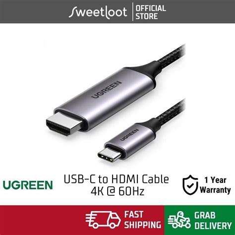 UGREEN USB C To HDMI 4K 60Hz Resolution 1 5m Male To Male Cable