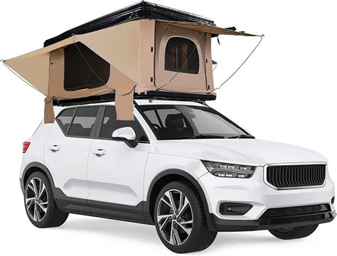 Waterproof Sunroof Tent Hard Shell Rooftop Tent With Ladder And Solar